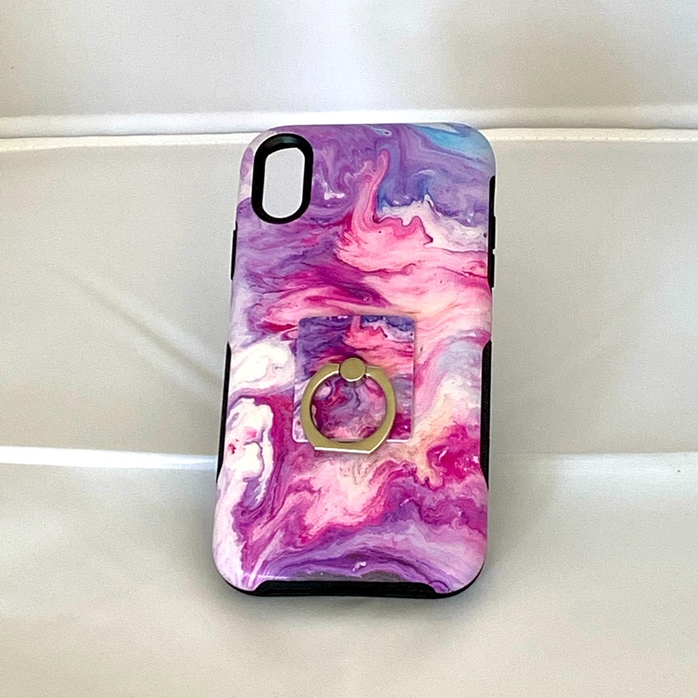 Casely iPhone XR case with matching ring